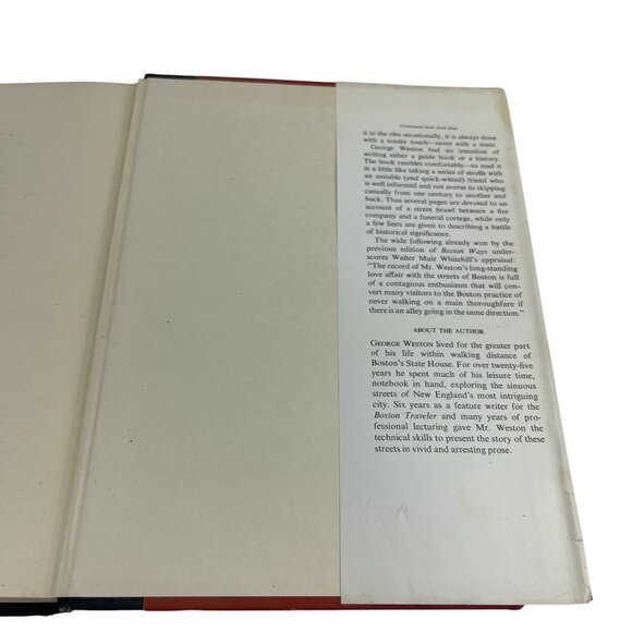 "Boston Ways: High By And Folk" By George F. Weston Jr. Hardcover Book Expanded - Picture 8 of 13